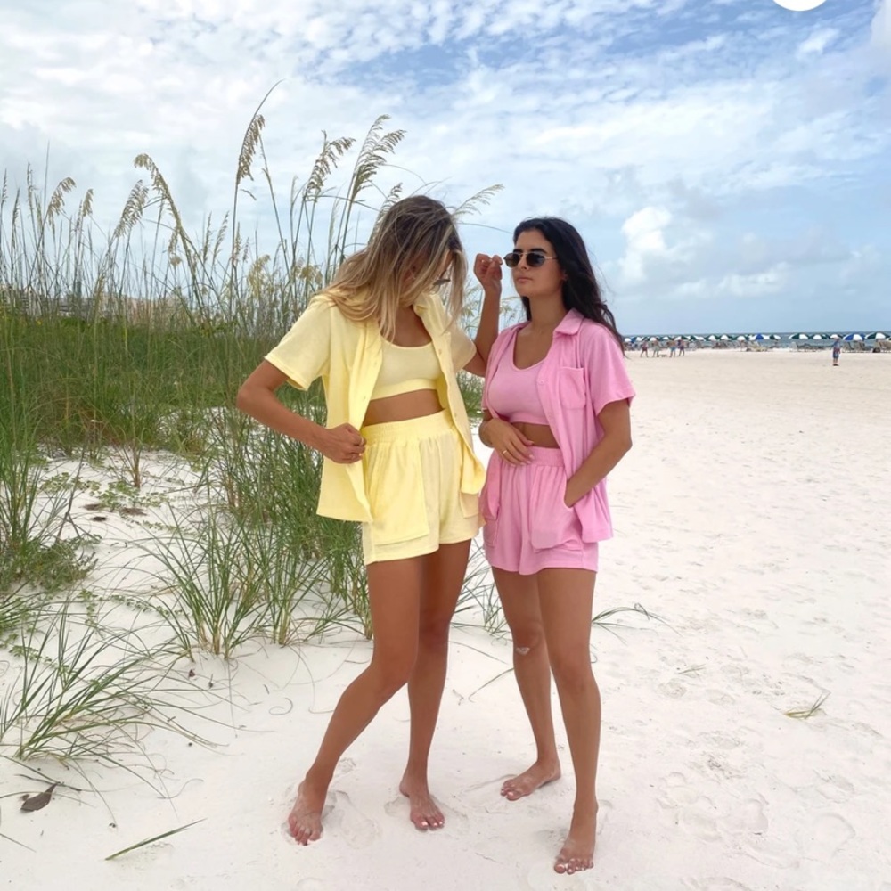 YLLW THE LABEL Matching Terry Three-Piece Set